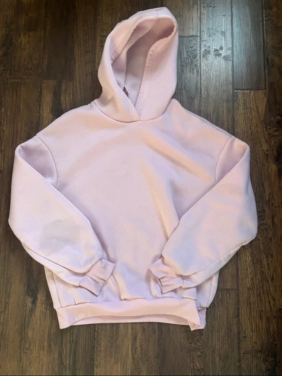 SHEIN Light Pink Hooded Sweatshirt - Picture 1 of 1